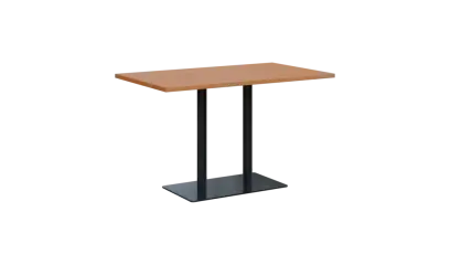 RGT 52 stůl hranatý, noha trubková, černá, deska 25 mm, široký 1200 mm, buk royal